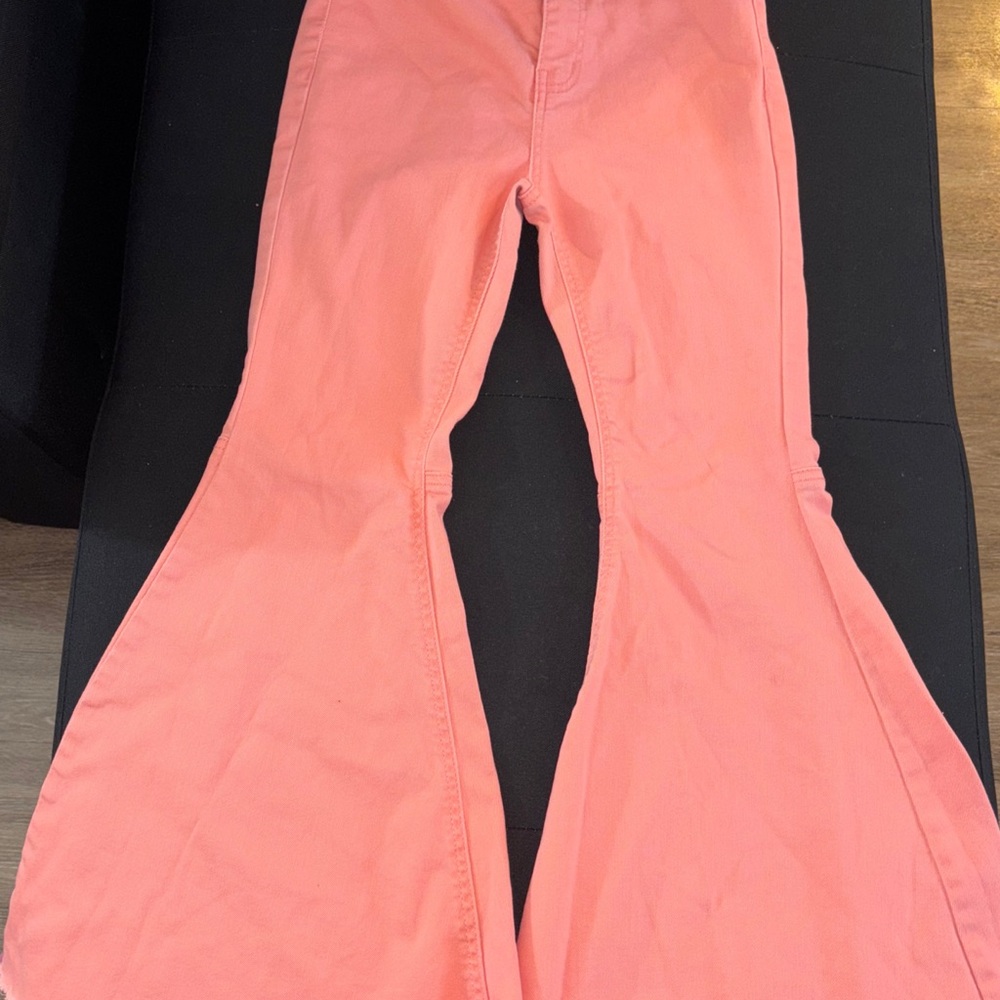Kids Coral Flared Jeans